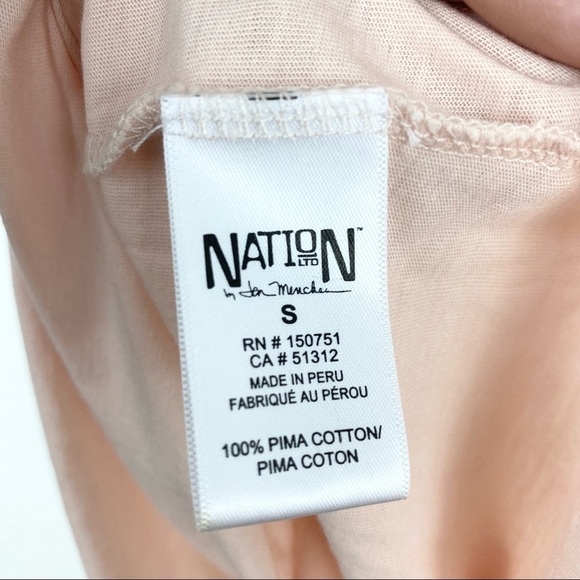 NATION LTD Yorkville One Shoulder Tee, Pink, Small - Picture 5 of 7